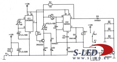 Схема автомобильной сигнализации