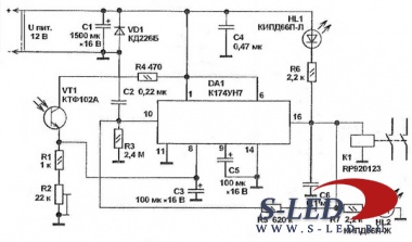 Схема фотореле
