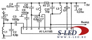 Схема конвертера на основе микросхемы LA1185