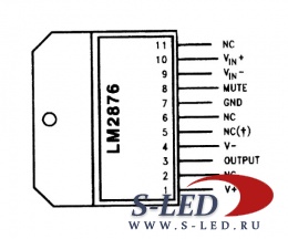 Микросхема УМЗЧ LM2876