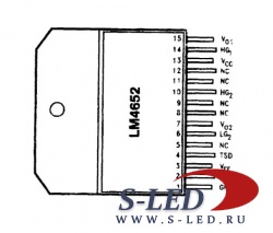 Микросхема УМЗЧ LM4651, LM4652