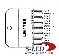 Мощный стерео - УМЗЧ LM4765