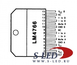 Мощный стерео - УМЗЧ LM4766