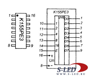 Цифровые микросхемы К155РЕ3