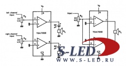 Микросхема УМЗЧ TDA7050 / TDA7050T