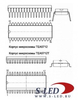 Микросхема радиотракта TEA5712, TEA5712T