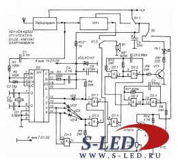 Схема вызывного устройства СВ-радиостанций