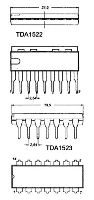 Микросхема TDA1522, TDA1523