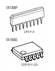 Микросхемы УМЗЧ TA7368P, TA7368S