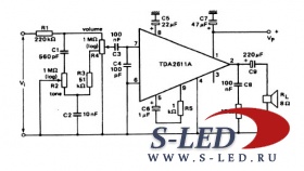 Микросхема УМЗЧ TDA2611A