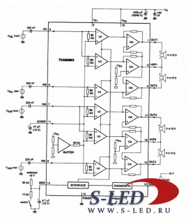 Микросхема УМЗЧ TDA8586Q