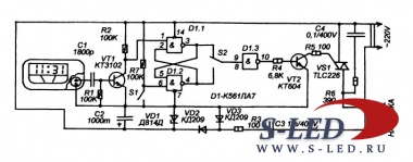 Схема таймера-выключателя
