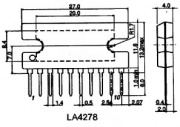 Микросхемы УМЗЧ LA4276, LA4277, LA4278