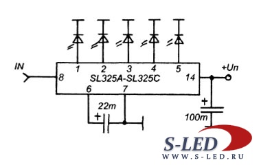 Микросхема SL325A, SL325B, SL325C